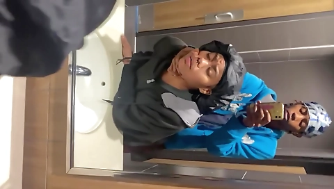 Sexy young babe give dominno a hot blowjob