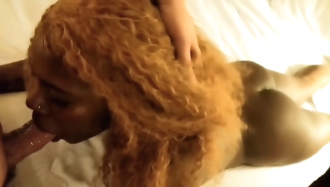 Hot snack on the beach with a had