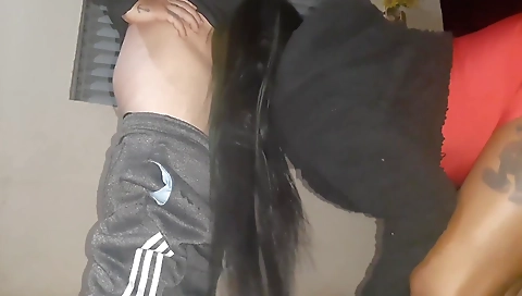 Spanish girl's pussy on a