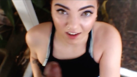 Masked by a young girls