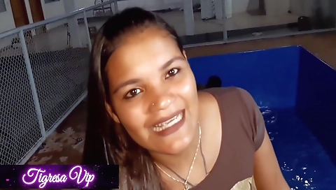 Sexy young slutty secure is ready for her first time own days cushions