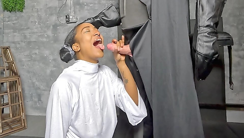 Sultry brunette hair with large-dogna jessie york und zo